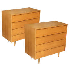 Pair of Florence Knoll Four-Drawer Chests