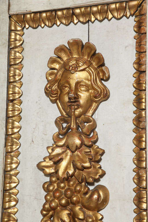 Paar Fragmente aus dem späten 18. Jahrhundert (Vergoldetes Holz) im Angebot