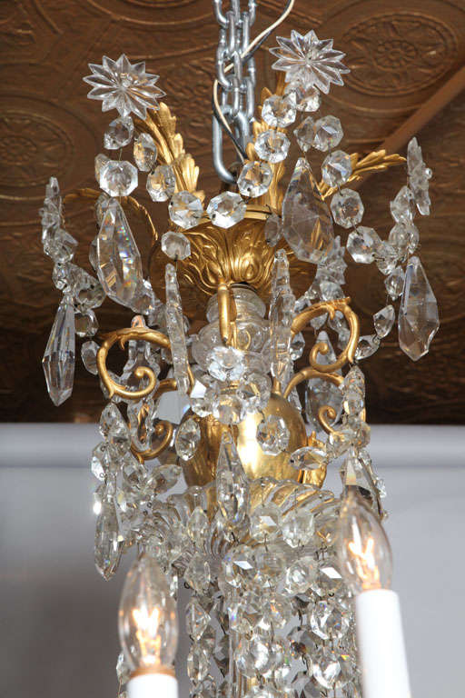 Crystal & Bronze 18 Light  Chandelier-Ritz Carlton Palm Beach In Excellent Condition In West Palm Beach, FL