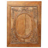 French Oak Carved Wood Panel