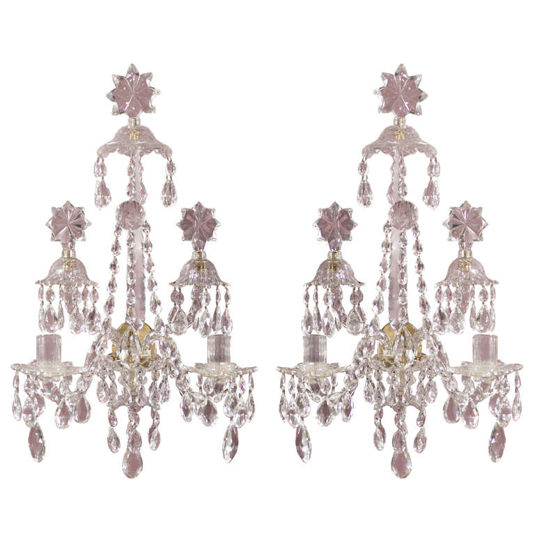 Pair of Waterford sconces