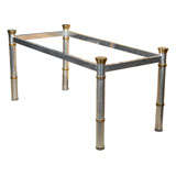Mid C Brass & Steel Rectangle Table Base