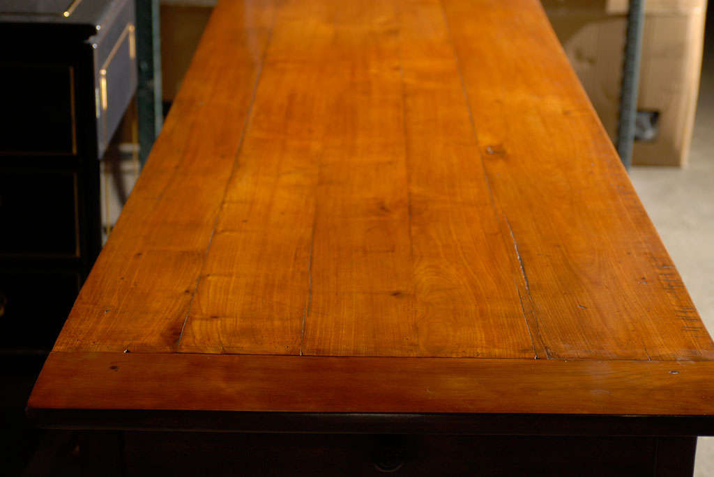 19th Century Fruitwood Long Farm Table 4