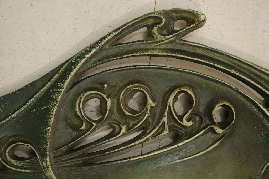 Hector Guimard(1867-1942) Paris Metro Railing Shield. 1