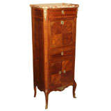 Antique French secretaire a abattant. Satinwood.