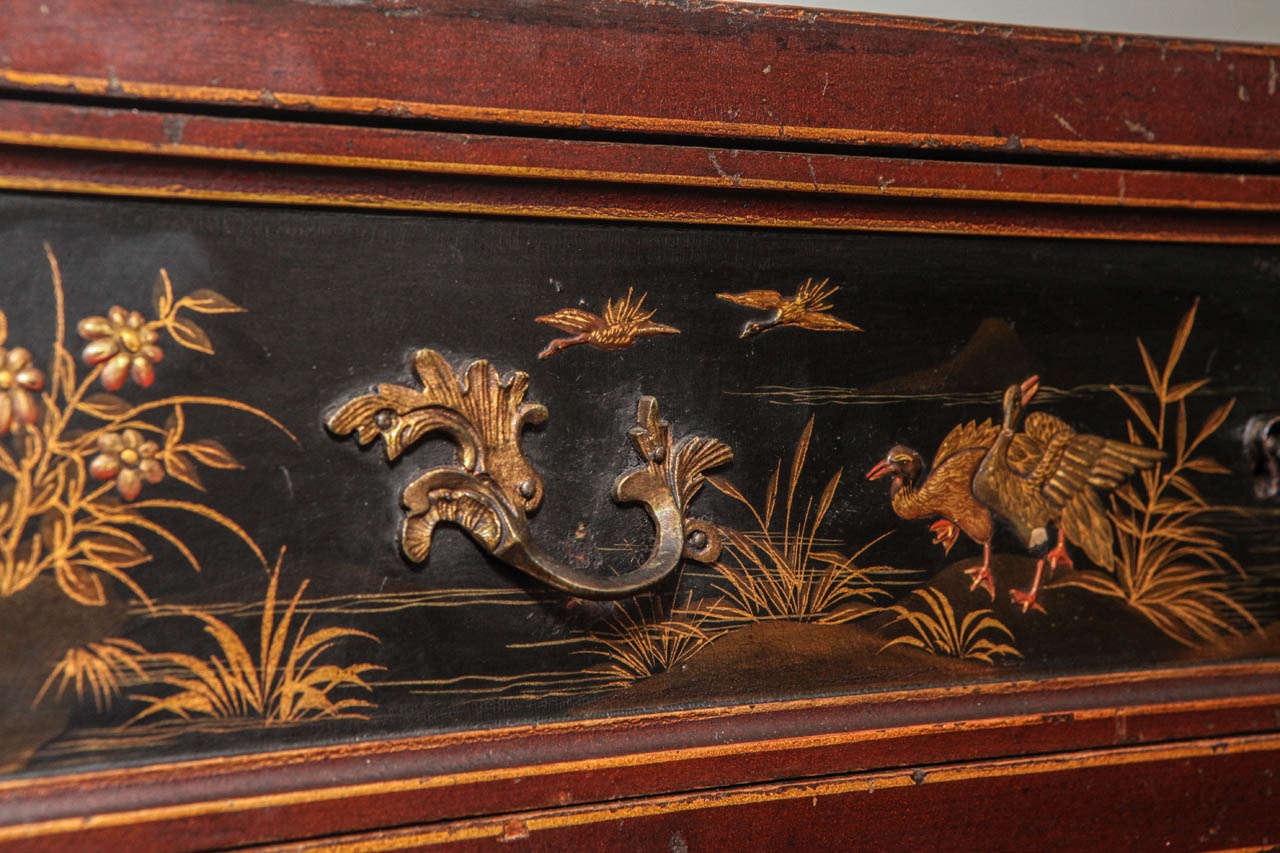1900s, English Chinoiserie Cabinet In Good Condition In Newport Beach, CA