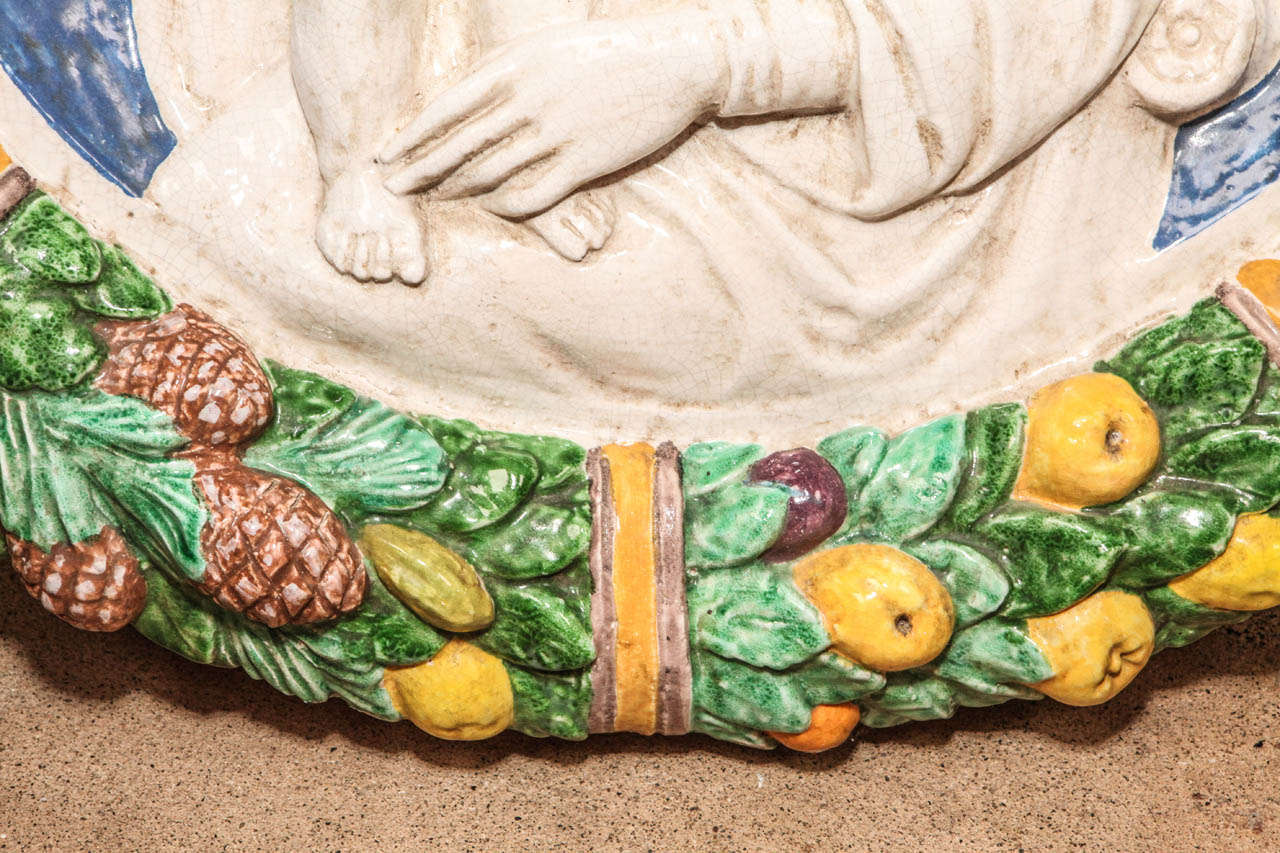 Della Robbia Medallion at 1stDibs