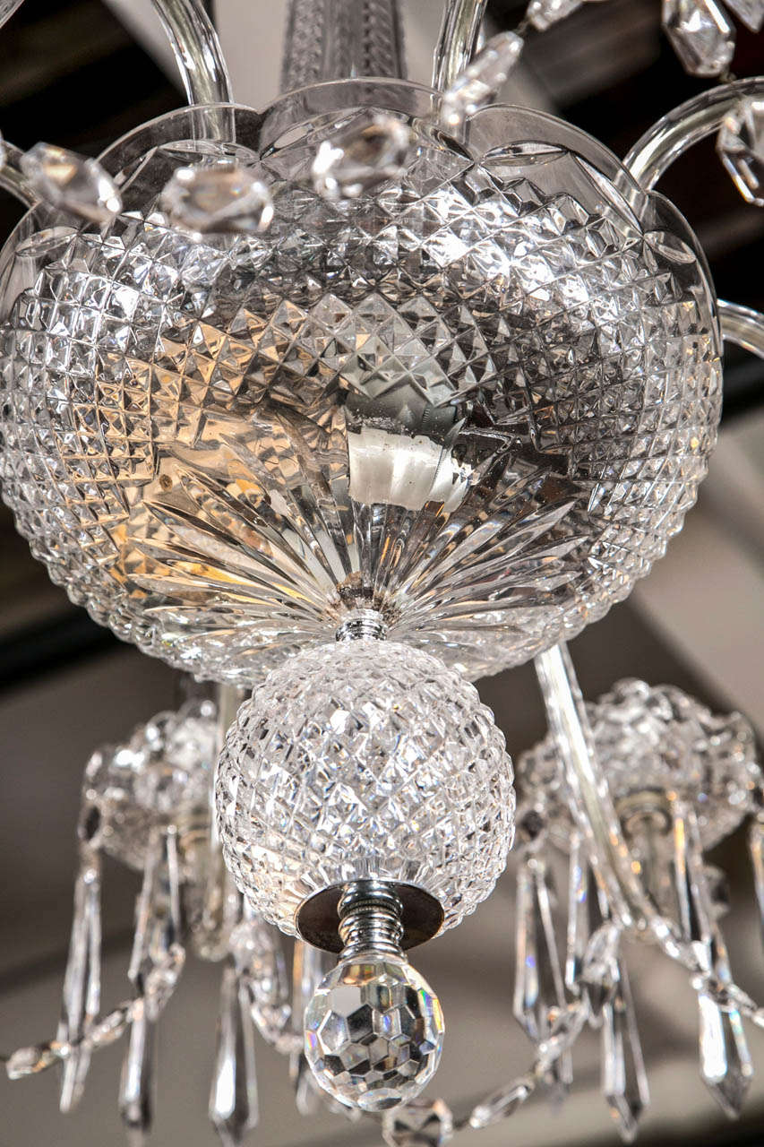 Waterford Crystal Chandelier In Good Condition In Manhasset, NY