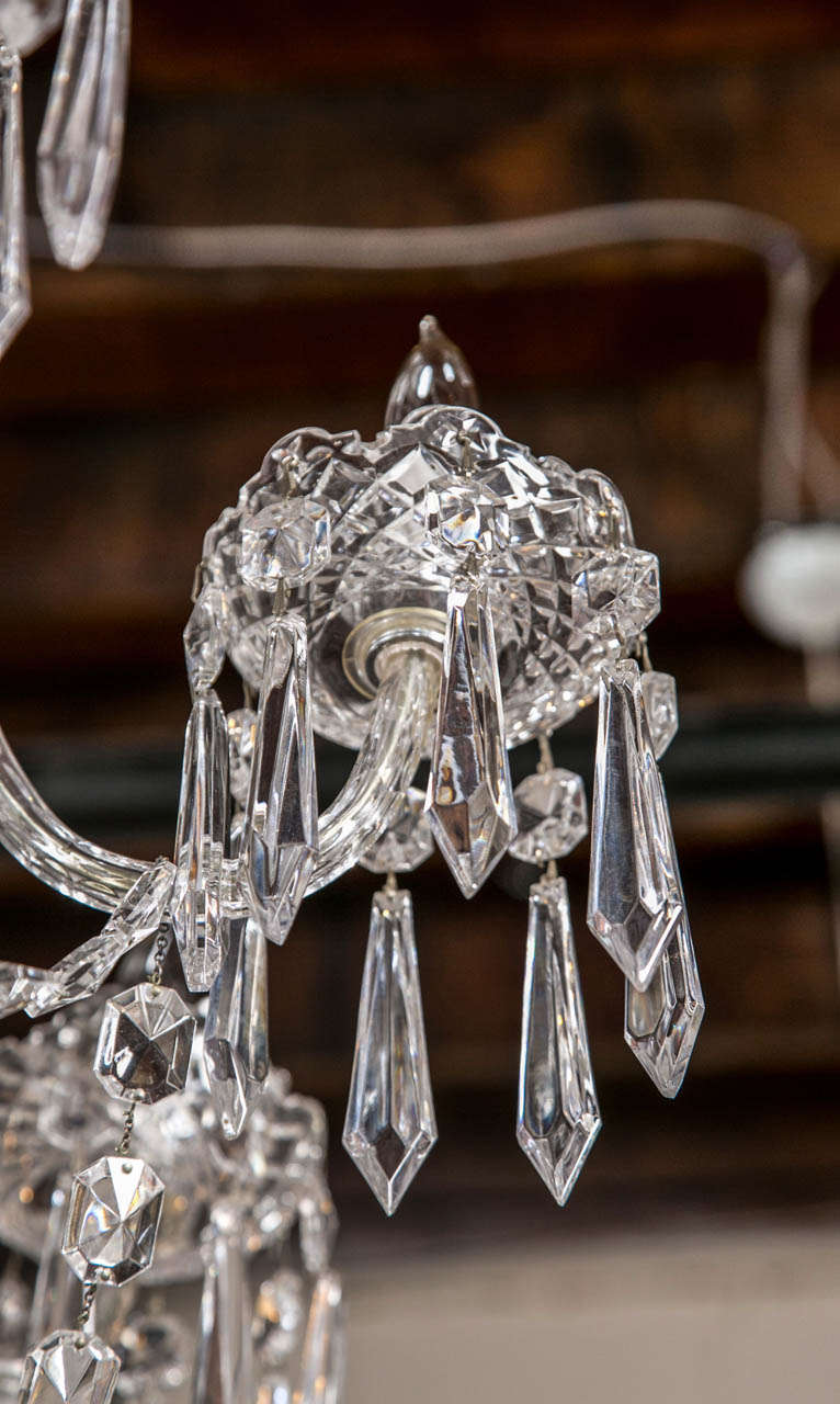 Hollywood Regency Waterford Crystal Chandelier