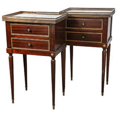 Pair of Maison Jansen Two Drawer End Tables