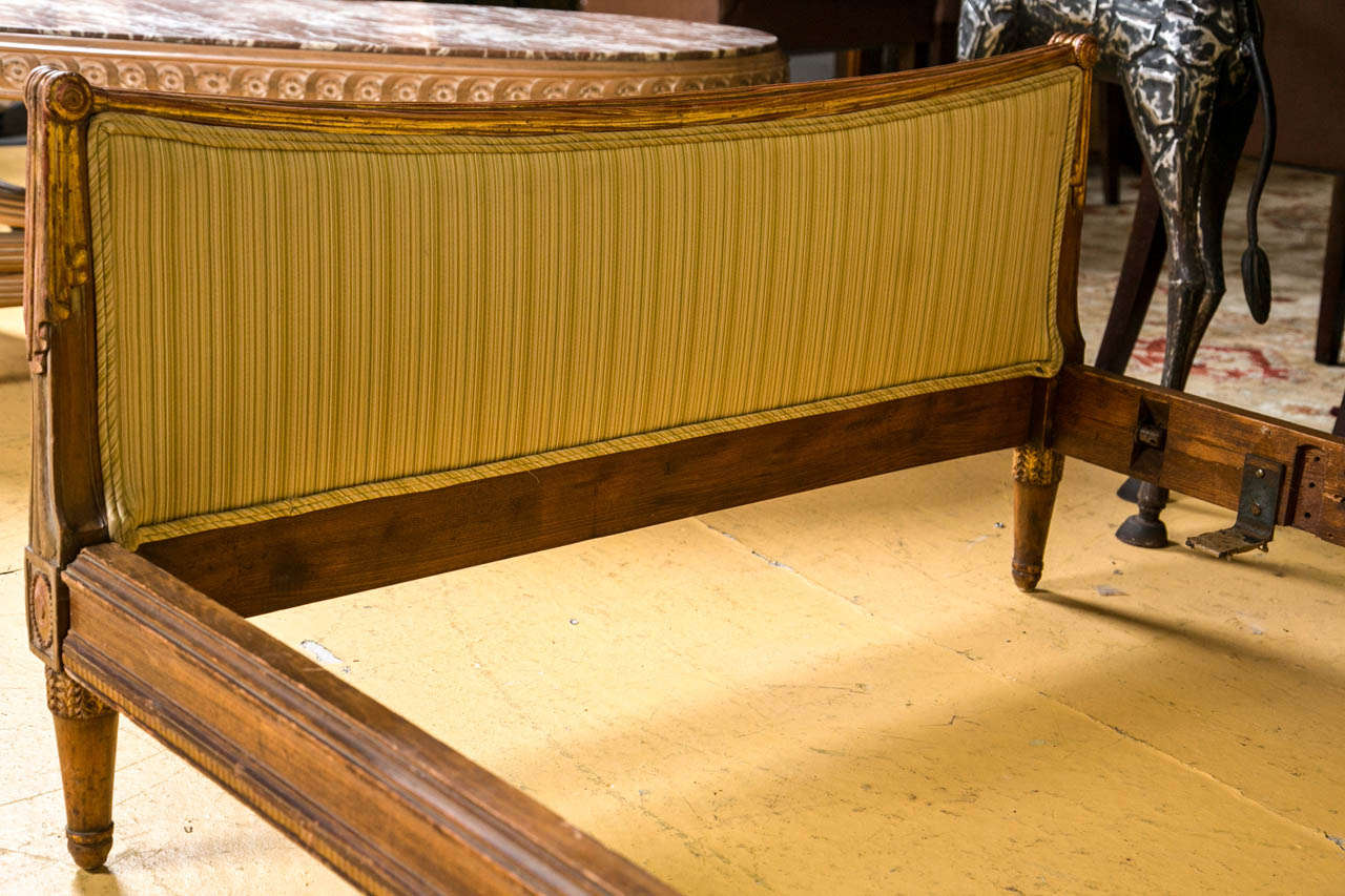 Mid-20th Century Pair of Tassel and Drapery Form Twin Beds by Maison Jansen