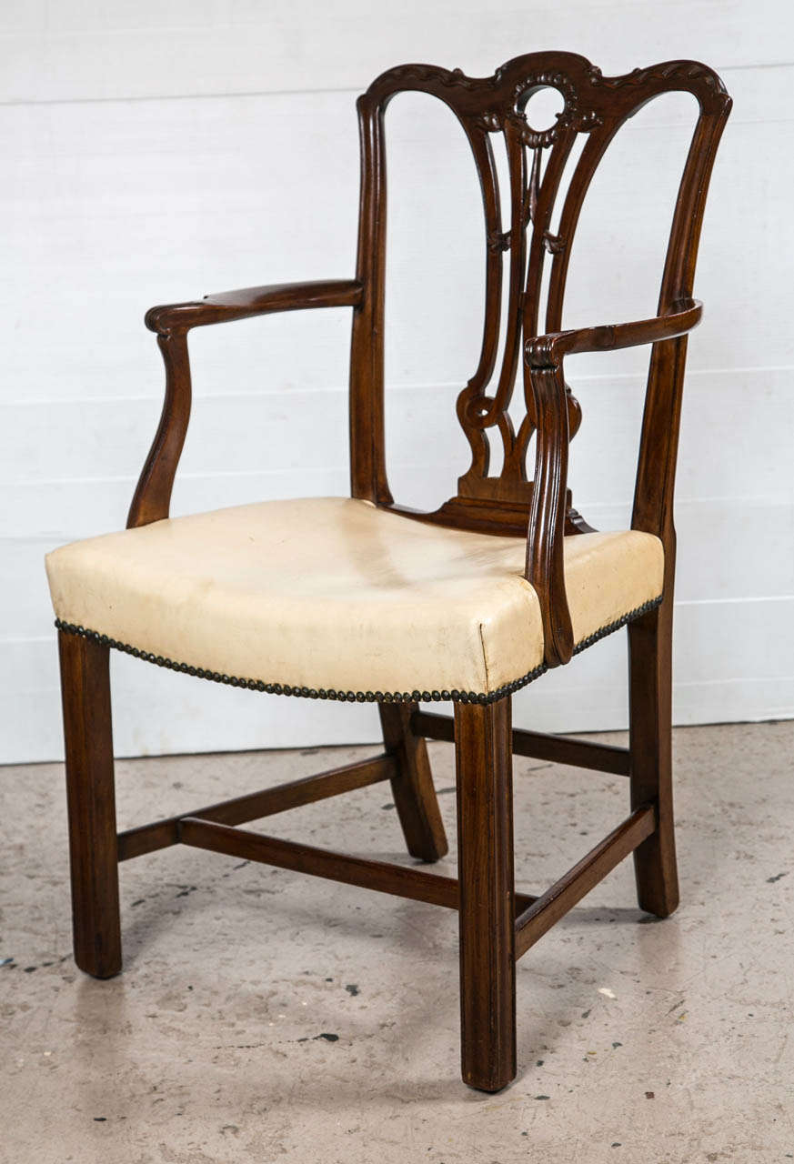 Set of Eight Chippendale Dining Chairs 4