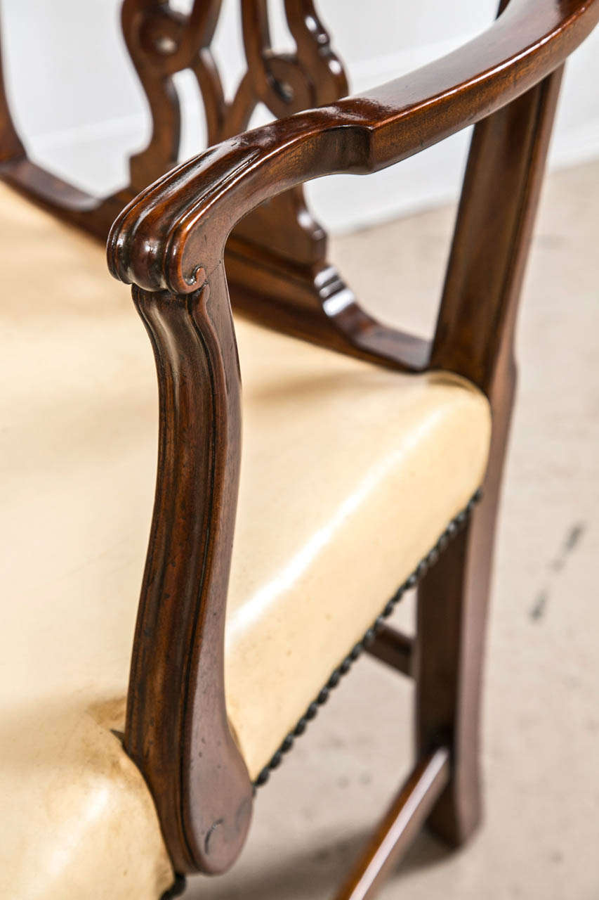 Georgian Set of Eight Chippendale Dining Chairs