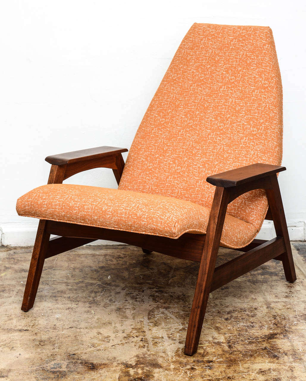 Mid-20th Century Sculptural Mid-Century Chair and Ottoman, Attributed to Nakashima for Widdicomb