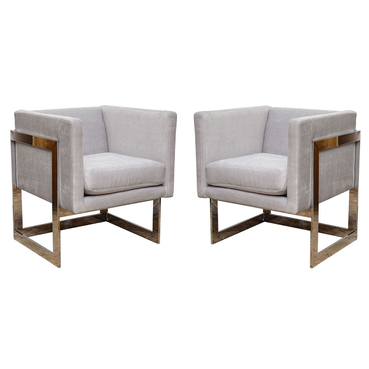 Cube Chairs by Milo Baughman for Thayer Coggin