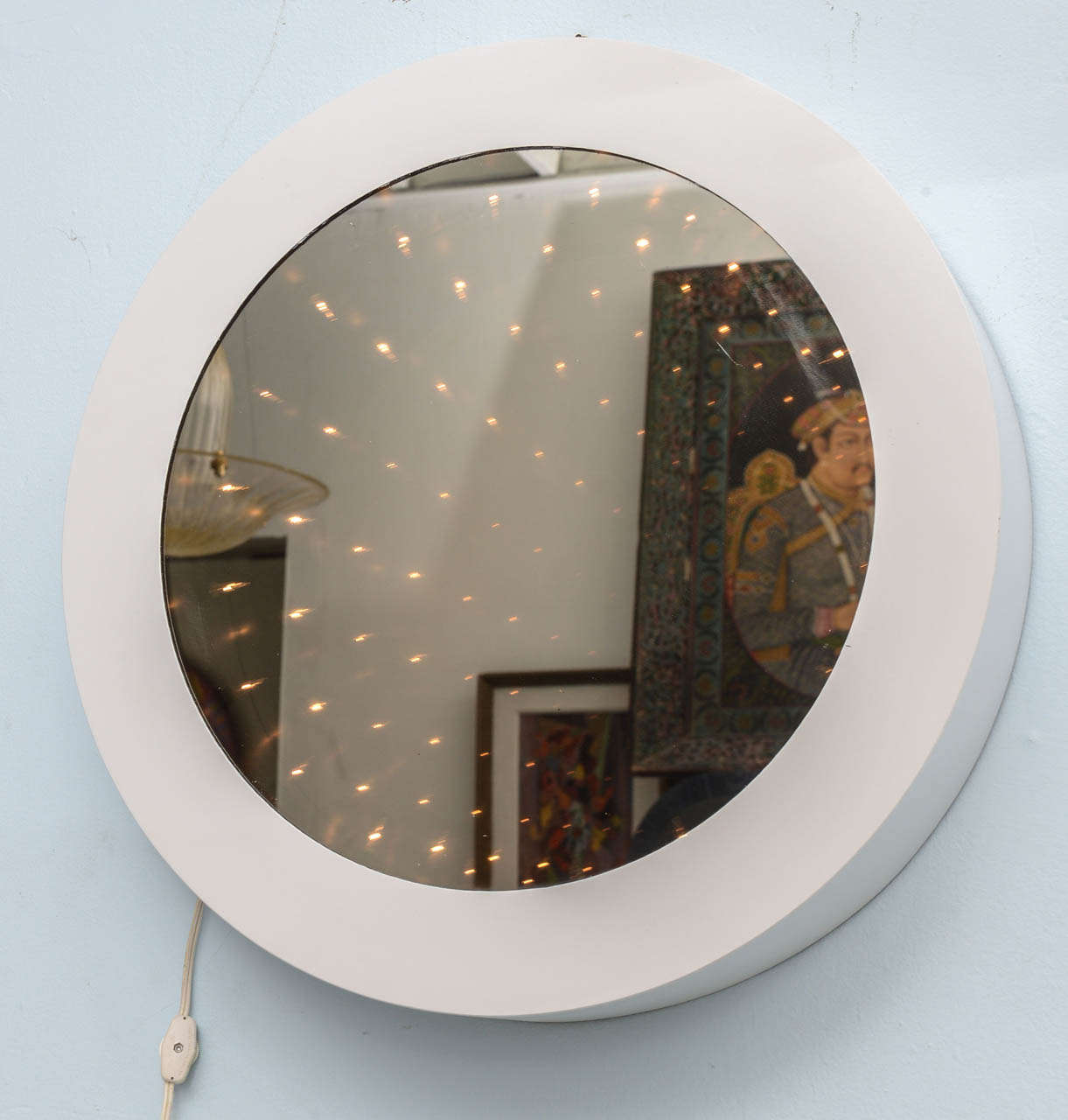 Metal Cool Mod 1970's Vintage Infinity Tunnel Mirror Lamp For Sale