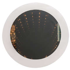 Cool Mod 1970's Vintage Infinity Tunnel Mirror Lamp
