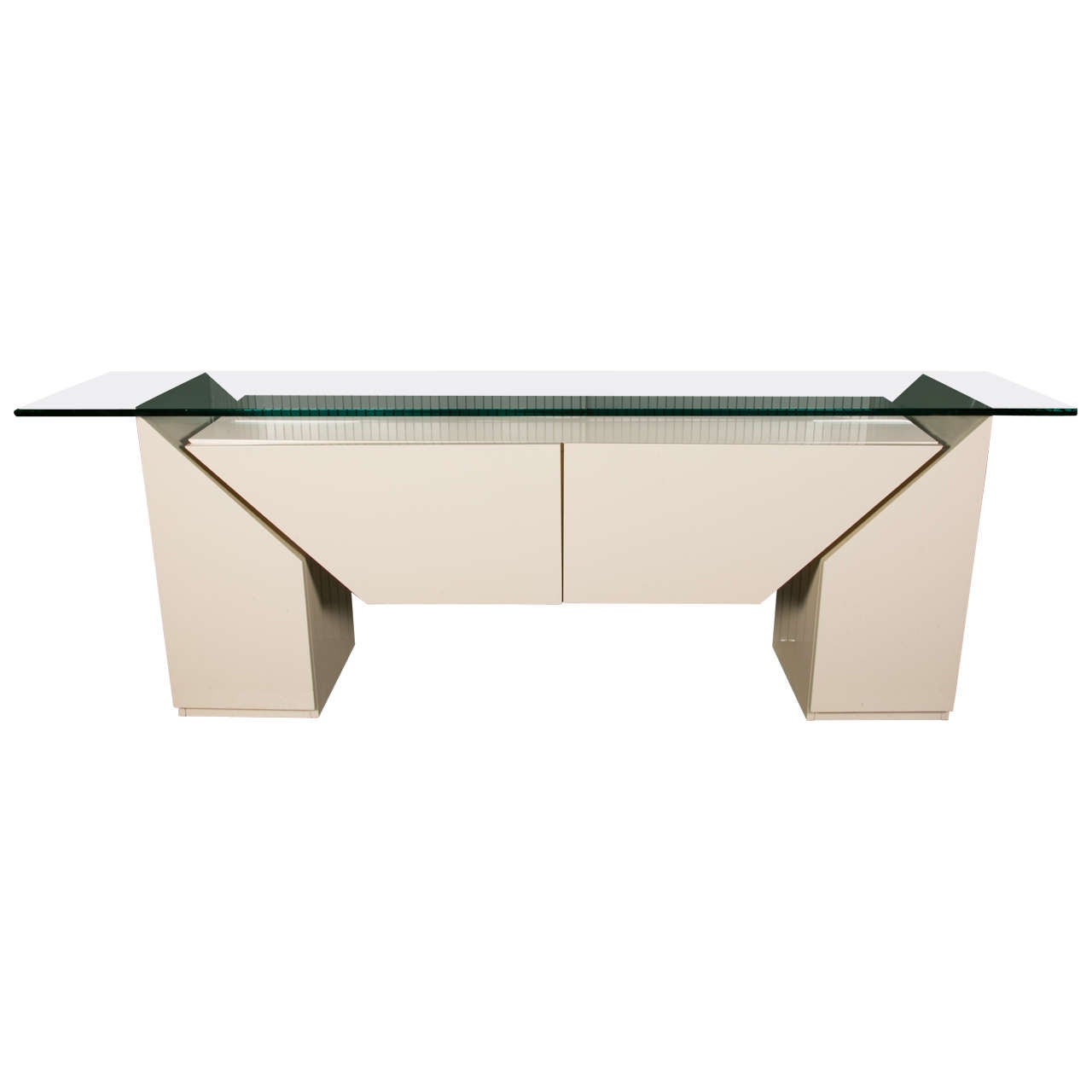 Buffet in Ivory-White Lacquer, 1980