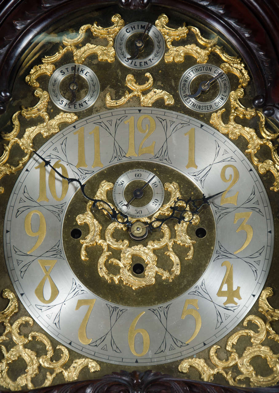 English Westminster Chiming Longcase Clock