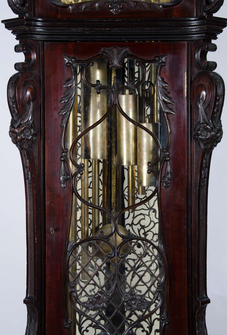 Westminster Chiming Longcase Clock In Good Condition In Brighton, Sussex