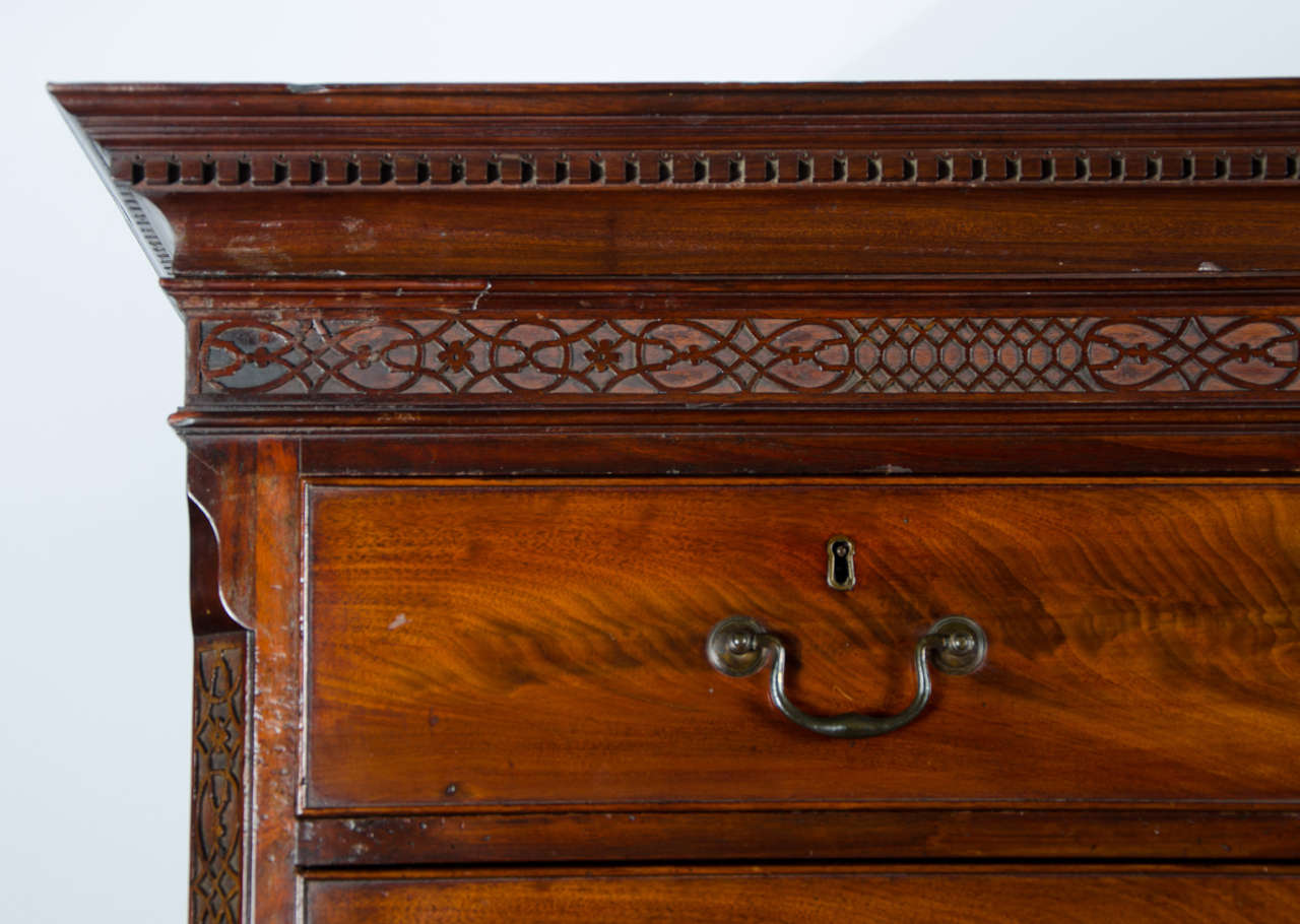 Polished Georgian Mahogany Tall Boy, circa 1800 For Sale