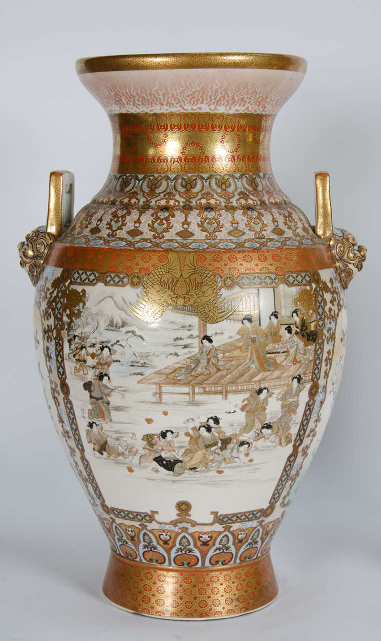 antique kutani vase