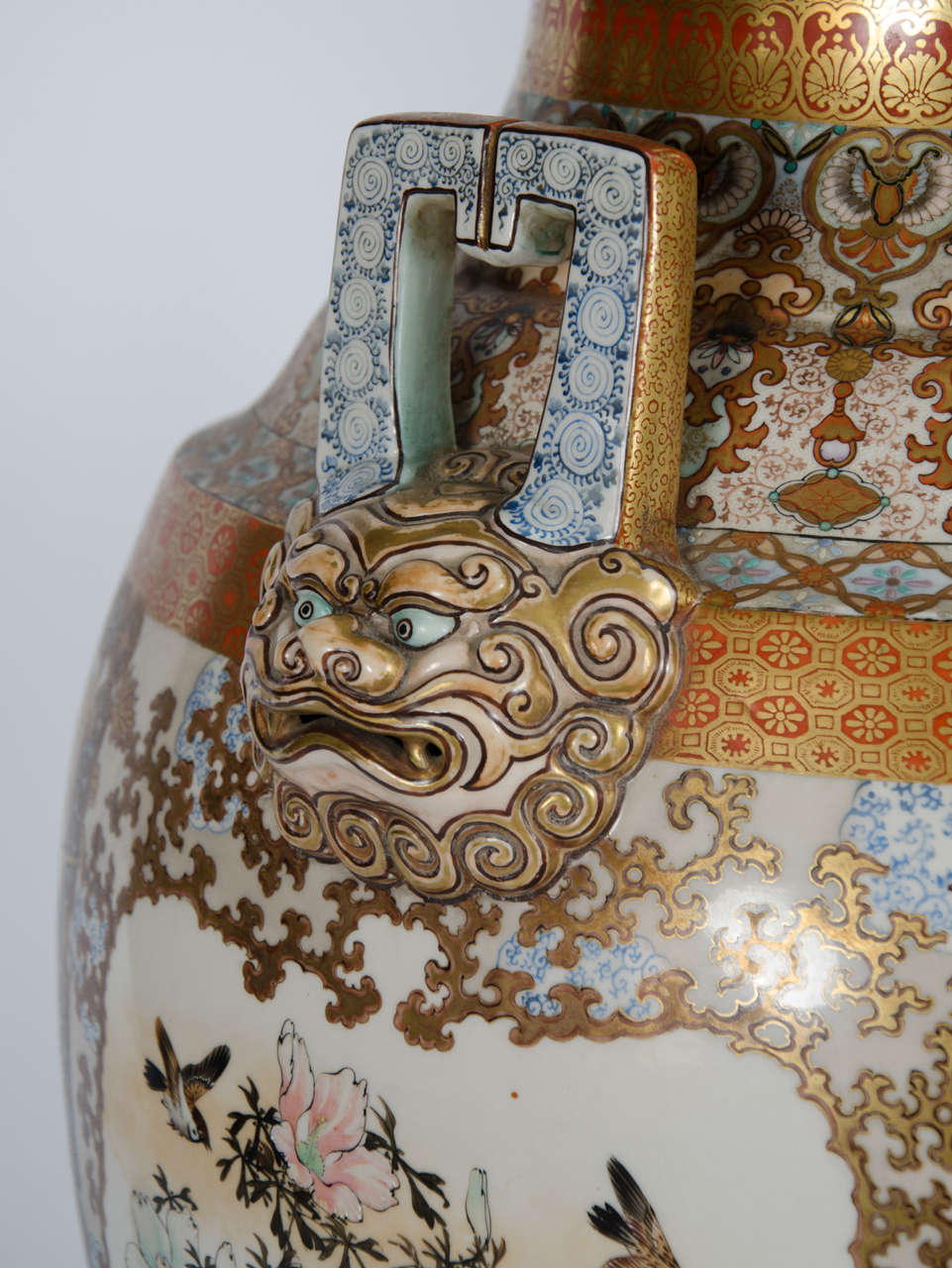 Pair of Antique Japanese Kutani Vases 1