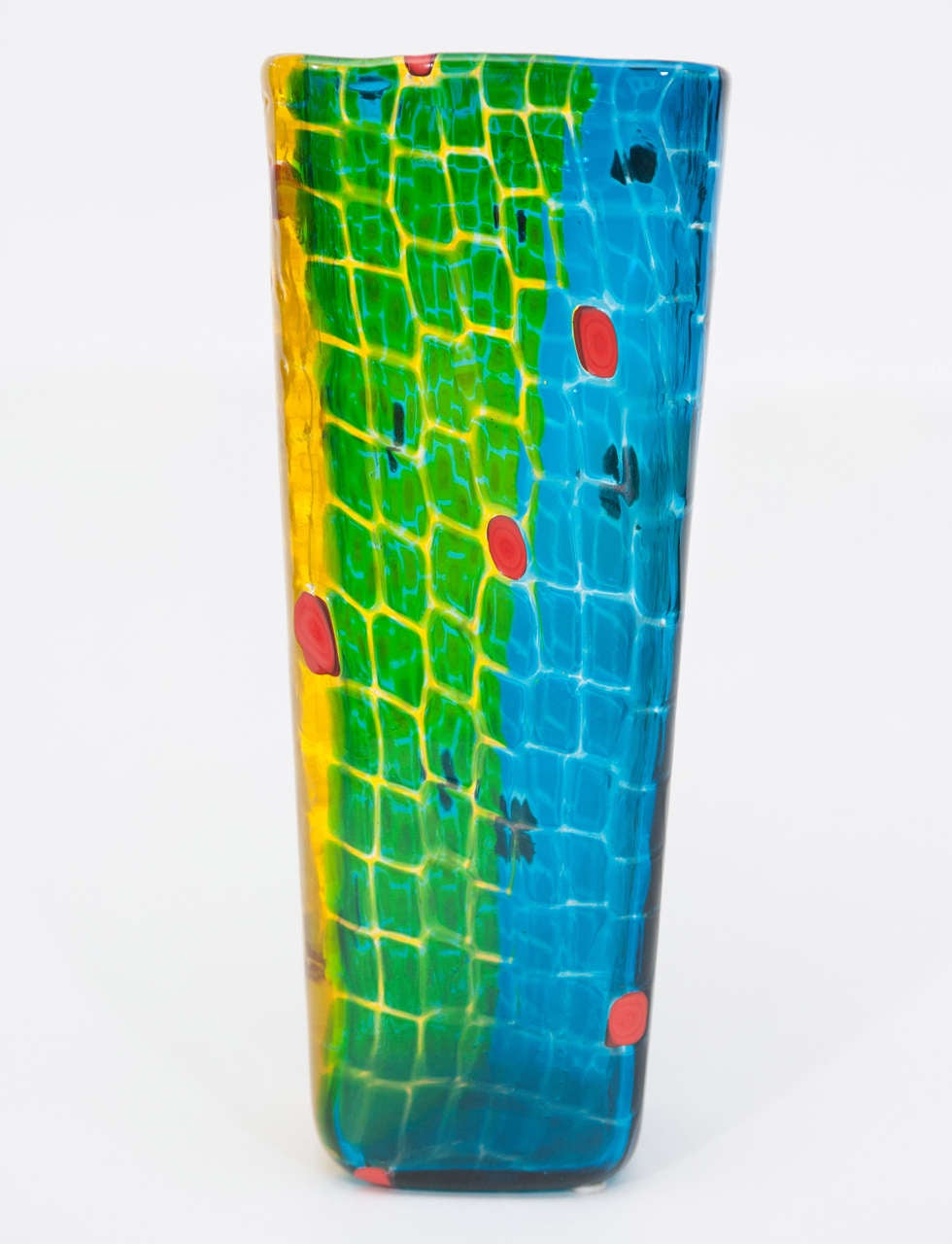 Modern Gianni Versace Murrine Glass Vase for Venini