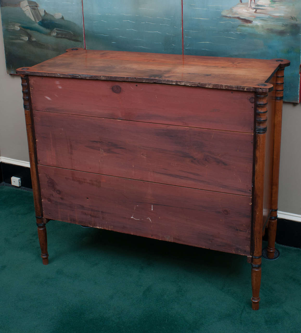 Federal Cherry and Bird's-Eye Maple Chest, Probably New Hampshire, circa 1815 3