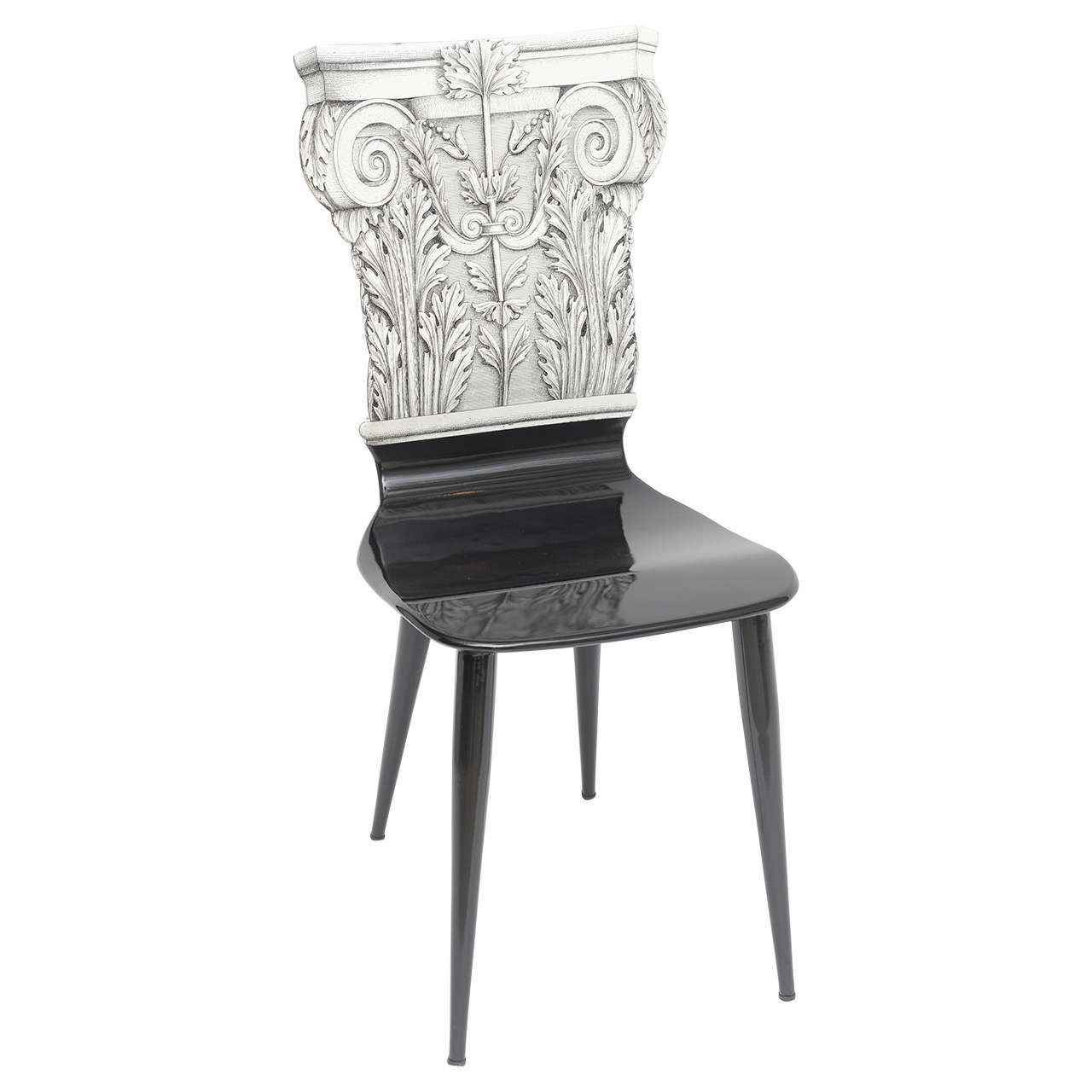 Fornasetti "Capitello Corinzio" Side Chair