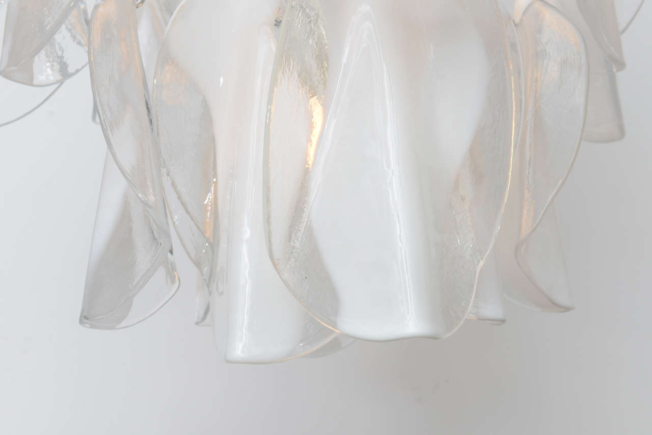 Late 20th Century Mazzega Murano Glass Chandelier