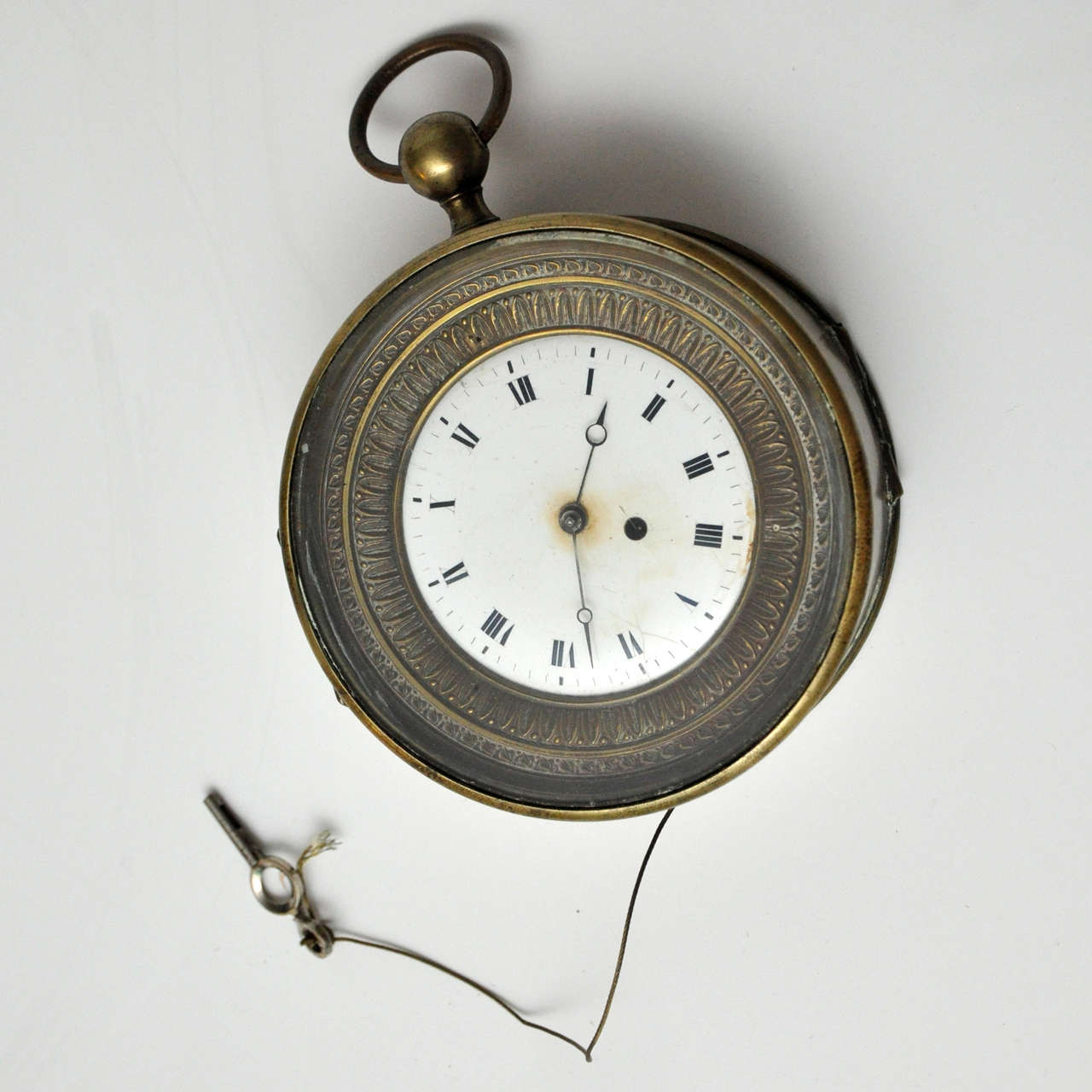 French Round Brass Carriage Clock, circa 1770