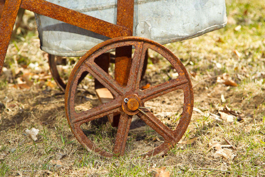 Wrought Iron Period English Water Barrow
