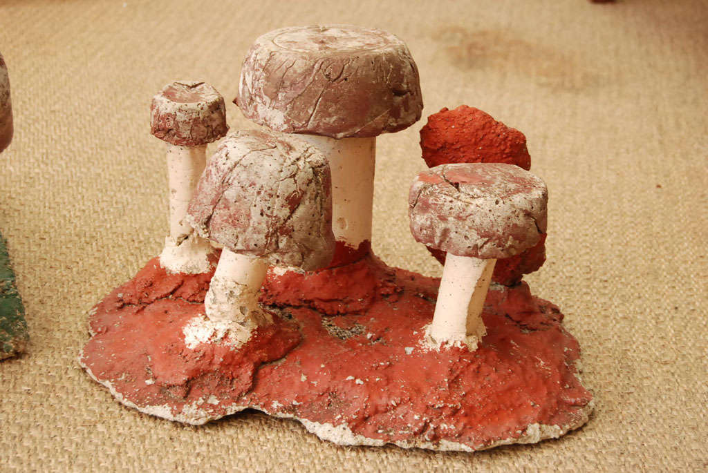 Cement Garden Mushrooms 1