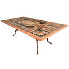 Italian Pietra Dura Dining Table 1