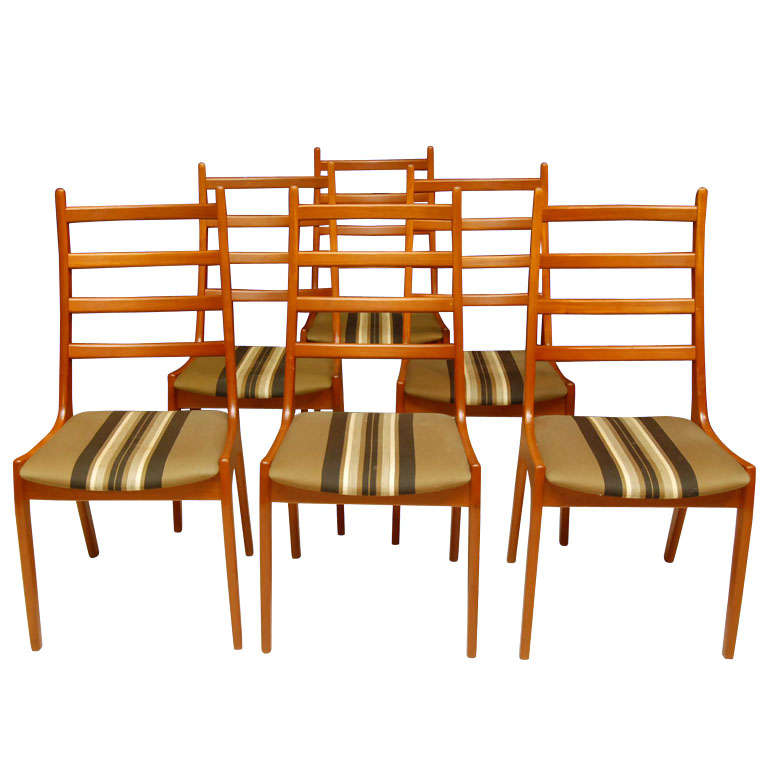 Set 6 Ladderback Dining Chairs