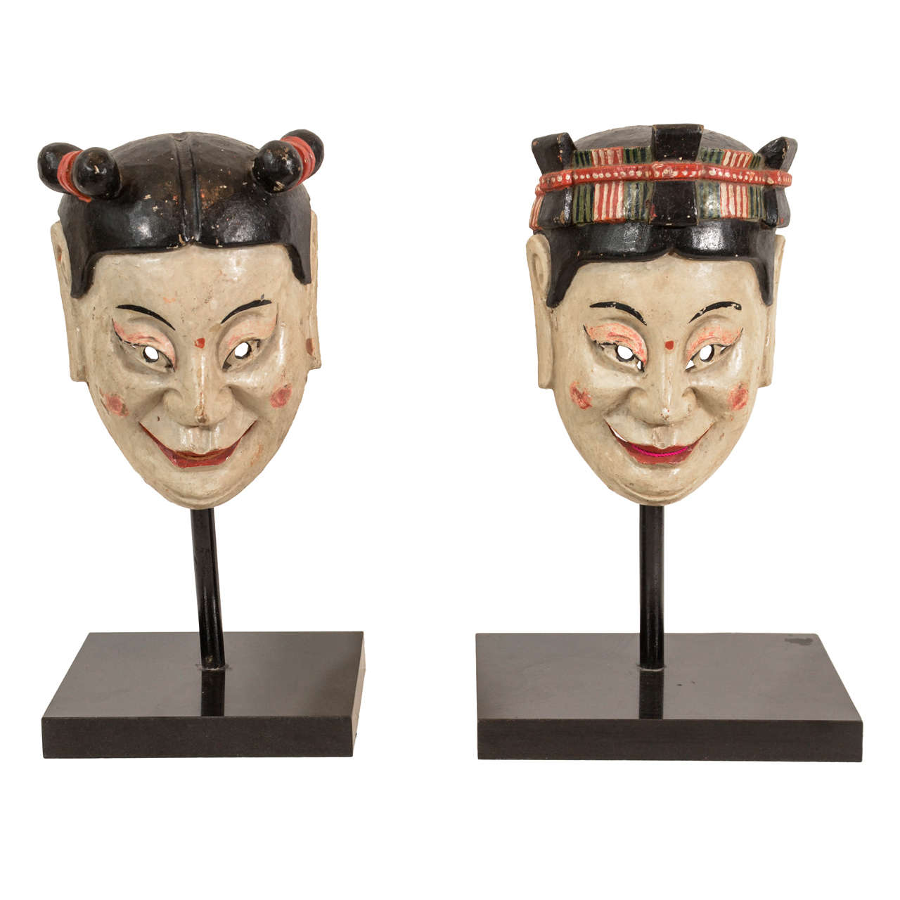 19th Century, Chinese Opera Masks For Sale