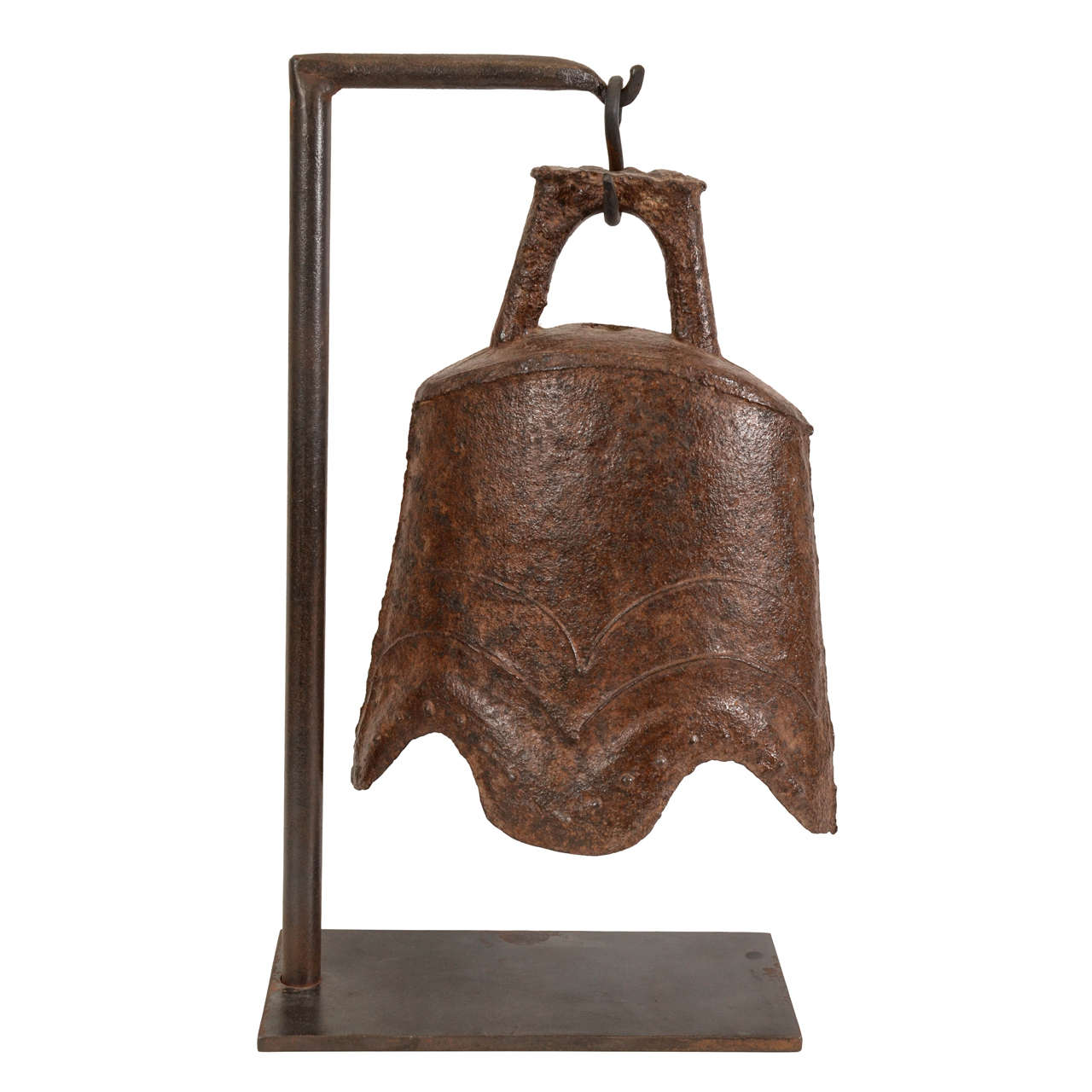 Elnmarsh Court Ridged Top Rustic Cast Iron Reception Bell 