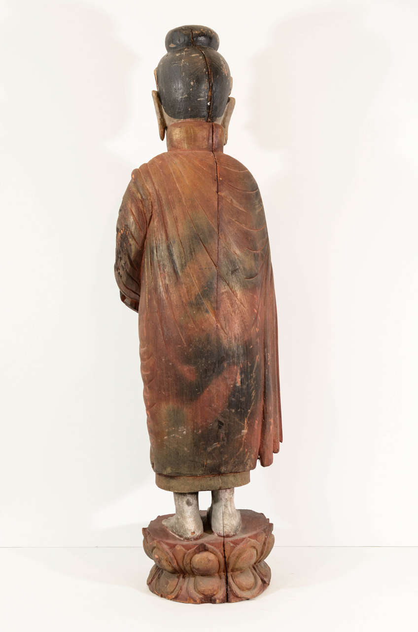 Burmese Standing Buddha, circa 1920 For Sale 2