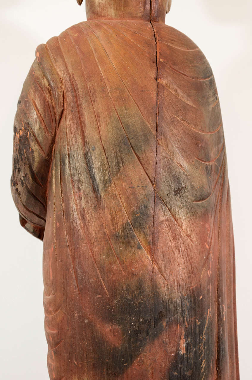 Burmese Standing Buddha, circa 1920 For Sale 3