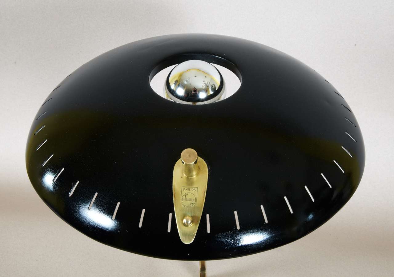 Tôle 1950s Lamp By Louis Kalff For Philips