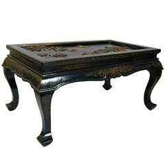 1900s Chinese Lacquer Coffee Table 