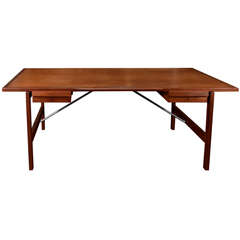 Hans Wegner Teak Desk, Mfg. Andreas Tuck