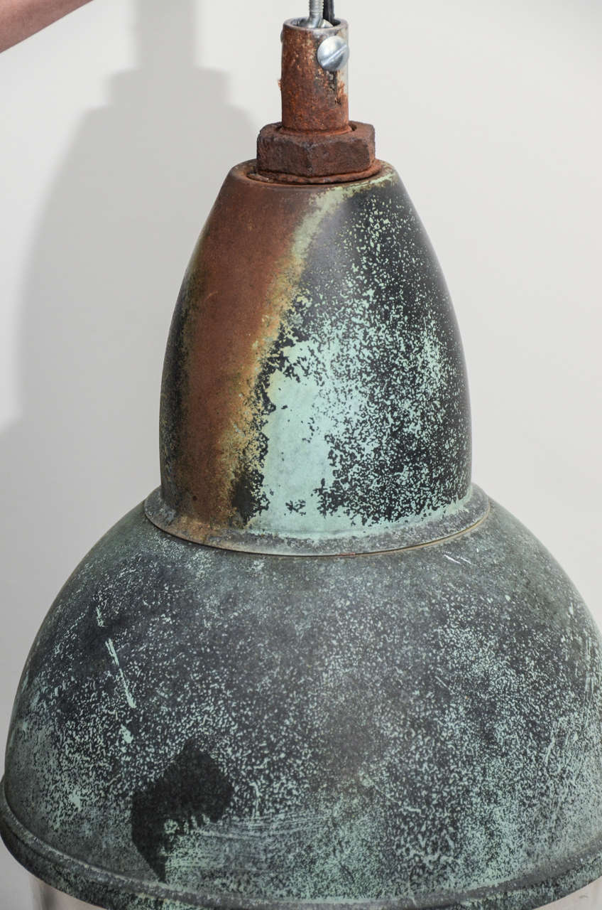vintage copper pendant light