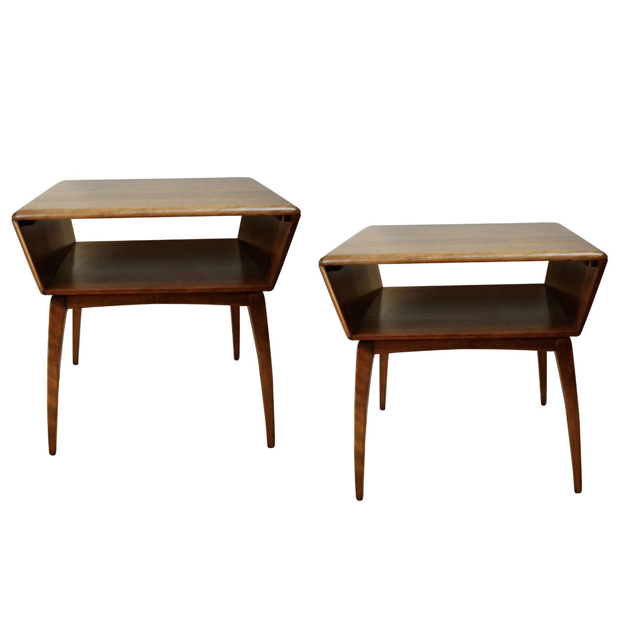 Pair of Heywood Wakefield Night Stands at 1stdibs