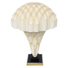 Rare Mushroom Lamp by Rougier