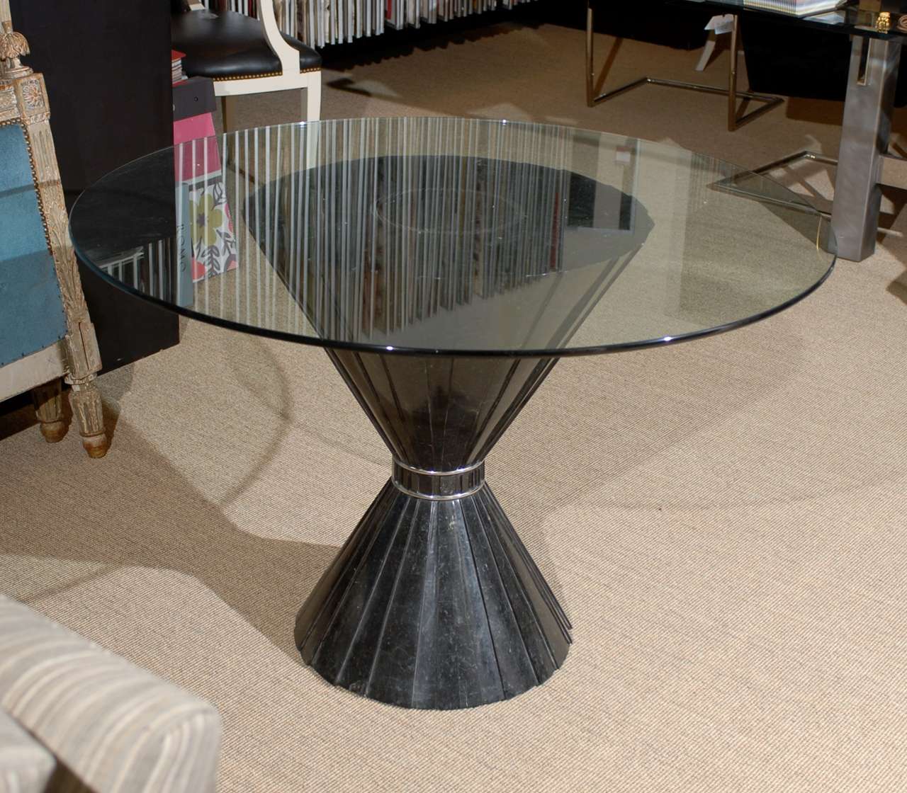 Late 20th Century Mid Century Marble Table Base