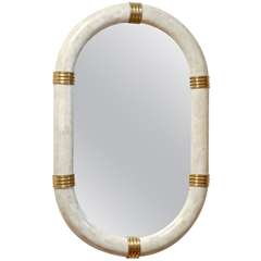 Karl Springer Style Mirror by Maitland- Smith