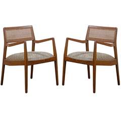 Rare Pair of C 140 " Playboy " Armchairs by Jens Risom