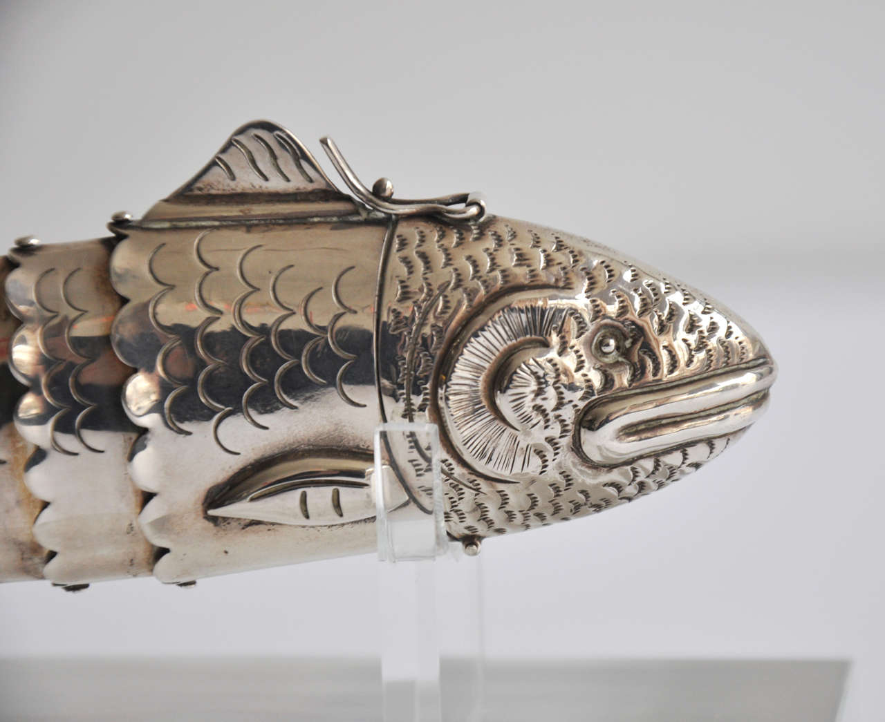 Mexican Stylized Fish Sterling Pillbox by William Spratling